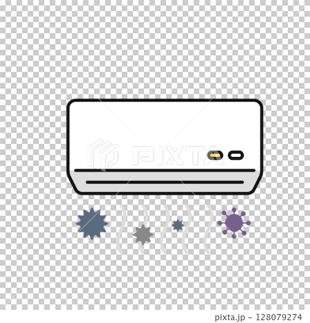 Mold and air conditioner simple vector icon illustration 128079274