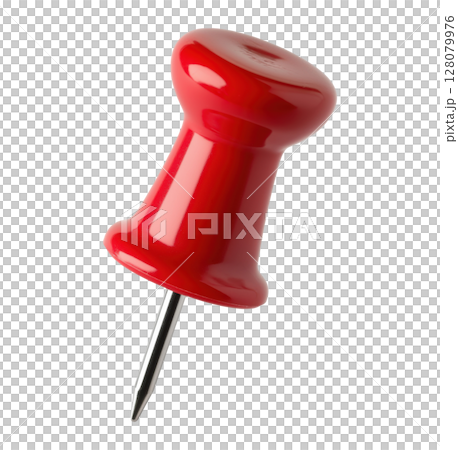 Red Push Pin 128079976