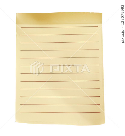 Lined Note Paper 128079992