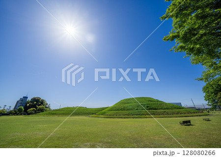 青塚古墳史跡公園の景色 青塚古墳史跡公園の景色 128080266