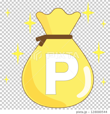 袋に入ったポイントコイン 袋に入ったポイントコイン 128080544