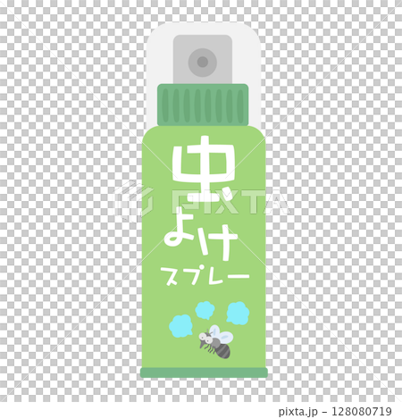 虫よけスプレー　イラスト 128080719
