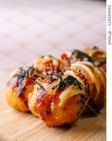 takoyaki Japanese street food snack. takoyaki Japanese street food snack. 128080981