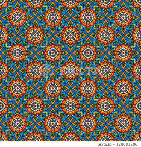 seamless geometric pattern with geometric shapes 128081286