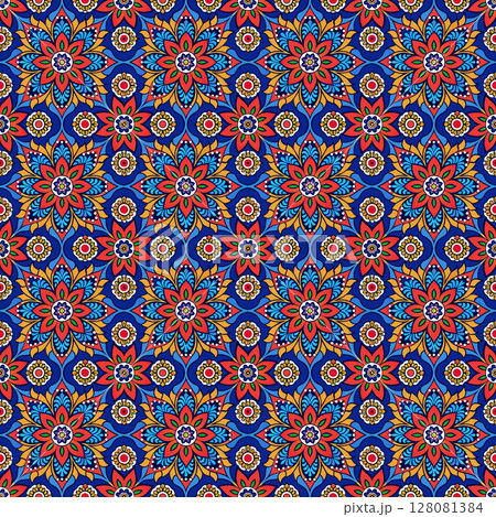 seamless geometric pattern with geometric shapes 128081384