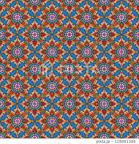 seamless geometric pattern with geometric shapes 128081388