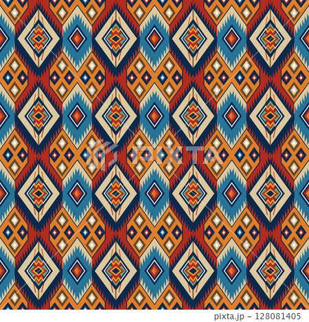 seamless geometric pattern with geometric shapes 128081405