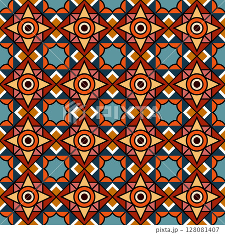 seamless geometric pattern with geometric shapes 128081407