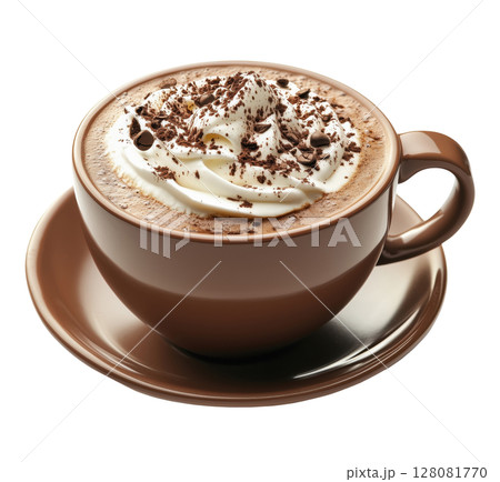 Hot Chocolate with Milk 128081770
