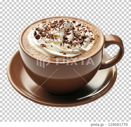 Hot Chocolate with Milk 128081770