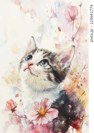 Illustration animal poster, Generative AI 128081774