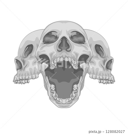 Illustration of skull Illustration of skull 128082027