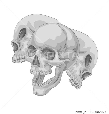Illustration of skull  128082073