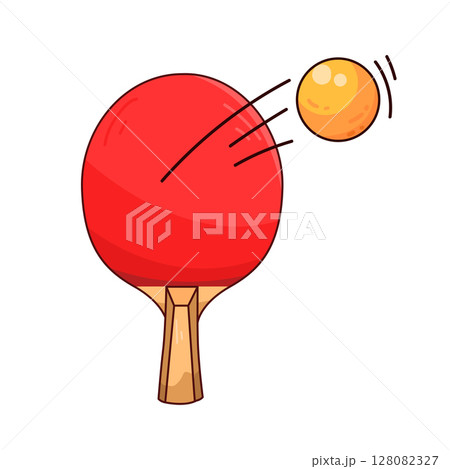 illustration of Ping Pong Paddle  128082327
