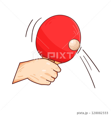 illustration of Hand Playing Ping Pong illustration of Hand Playing Ping Pong 128082333
