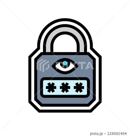 tamper proof color icon vector illustration 128082404