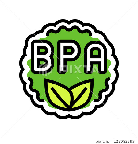 bpa free color icon vector illustration 128082595