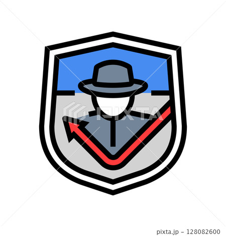 anti theft feature color icon vector illustration anti theft feature color icon vector illustration 128082600