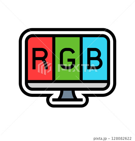 led display color icon vector illustration led display color icon vector illustration 128082622
