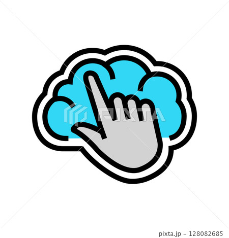 soft touch color icon vector illustration soft touch color icon vector illustration 128082685