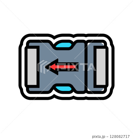 quick release mechanism color icon vector illustration 128082717