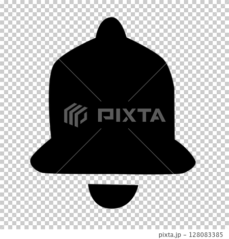 Bell mark alarm pictogram material 128083385