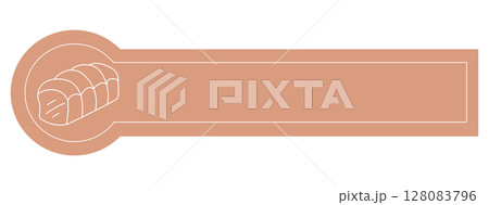 Minimalist autumn tone label banner for writing messages Minimalist autumn tone label banner for writing messages 128083796