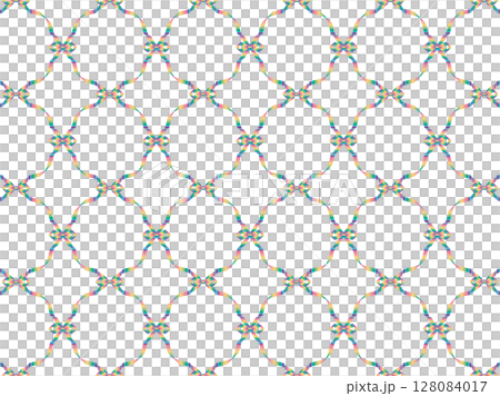 Ribbon net 2, pattern, 21 rainbow dark 128084017