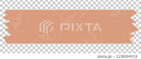Minimalist autumn tone decorative tape for journals or note paper 128084018