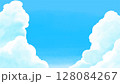 入道雲の背景イラスト 128084267