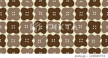 花のイラストパターン　背景素材 128084733