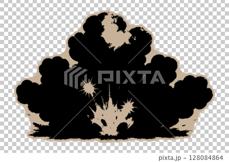 火藥點燃爆炸的場景 128084864