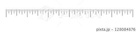 Measuring chart, ruler scale with 6 inches. Length measurement distance, height, math. Sewing tool template. Measuring chart, ruler scale with 6 inches. Length measurement distance, height, math. Sewing tool template. 128084876
