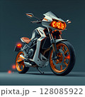 motorcycle on the road 128085922
