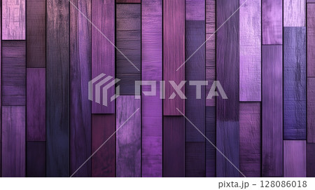 Purple layered old vintage wooden plank wall pattern surface structure building 128086018