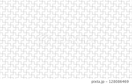 破線がクロスした十字つなぎ模様 128086469