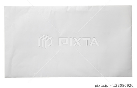 White paper envelope isolated on white background White paper envelope isolated on white background 128086926