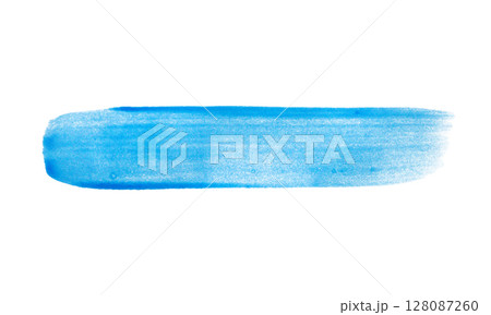 blue brush stroke isolated on white background blue brush stroke isolated on white background 128087260