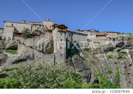 Greece, Monastery on top of a rock in Meteora 128087640