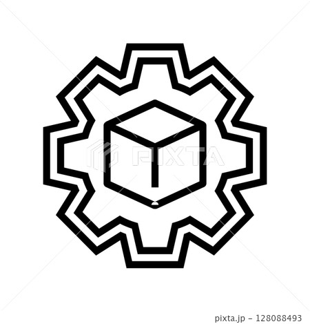 no assembly required line icon vector illustration 128088493
