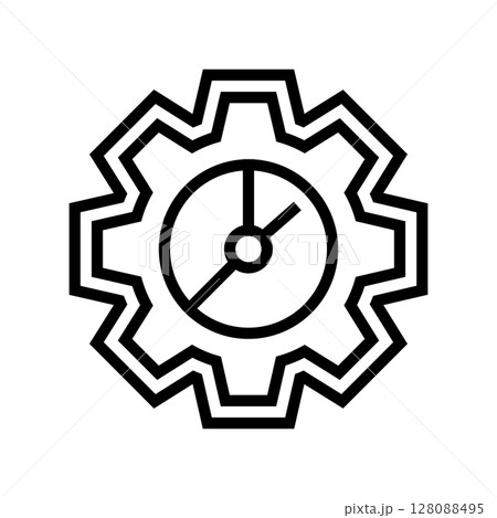 quick setup line icon vector illustration 128088495