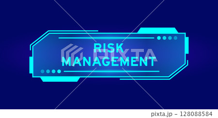 Futuristic hud banner that have word risk...のイラスト素材 [128088584] - PIXTA