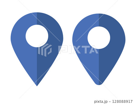 イラスト素材:マップのピン ベクター 青 bluepin point. pin location イラスト素材:マップのピン ベクター 青 bluepin point. pin location 128088917