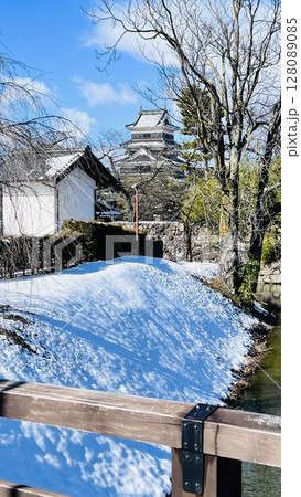 写真素材  国宝　冬の松本城 【長野県】 128089085