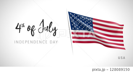 USA independence day vector banner, greeting card. 128089150