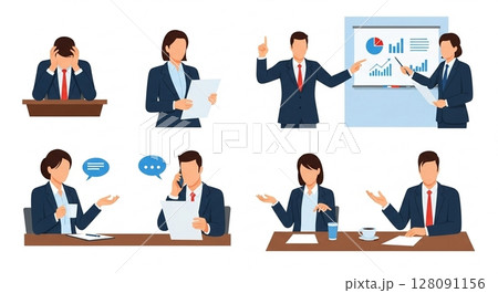 【Proposal Material】Business concept people art 128091156