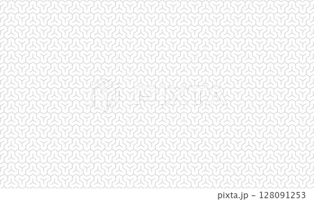 中の模様が尖ったグレーの毘沙門亀甲模様 128091253
