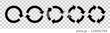 Loop arrow icon set Loop arrow icon set 128092769