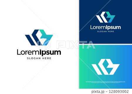Creative letter W and B accounting logo design. Business logo design template 128093002