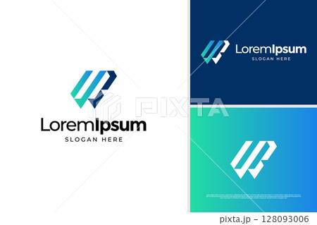 Creative letter W and B accounting logo design. Business logo design template 128093006